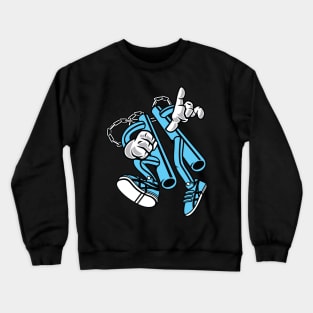 Cool Double Stick Man Crewneck Sweatshirt